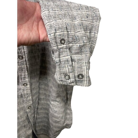 Carbon2Cobalt Shirt Button Down Linen Blend Casual Long Sleeve Men’s Size M - Picture 4 of 6